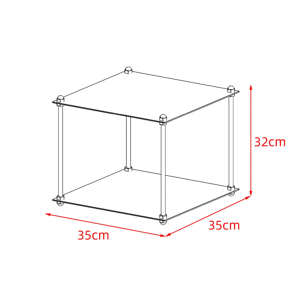 Free-Standing Metal Modular Storage Rack Stainless Steel Shelf Side Table Wall-Edge Organizer Multi-Purpose Book Storage
