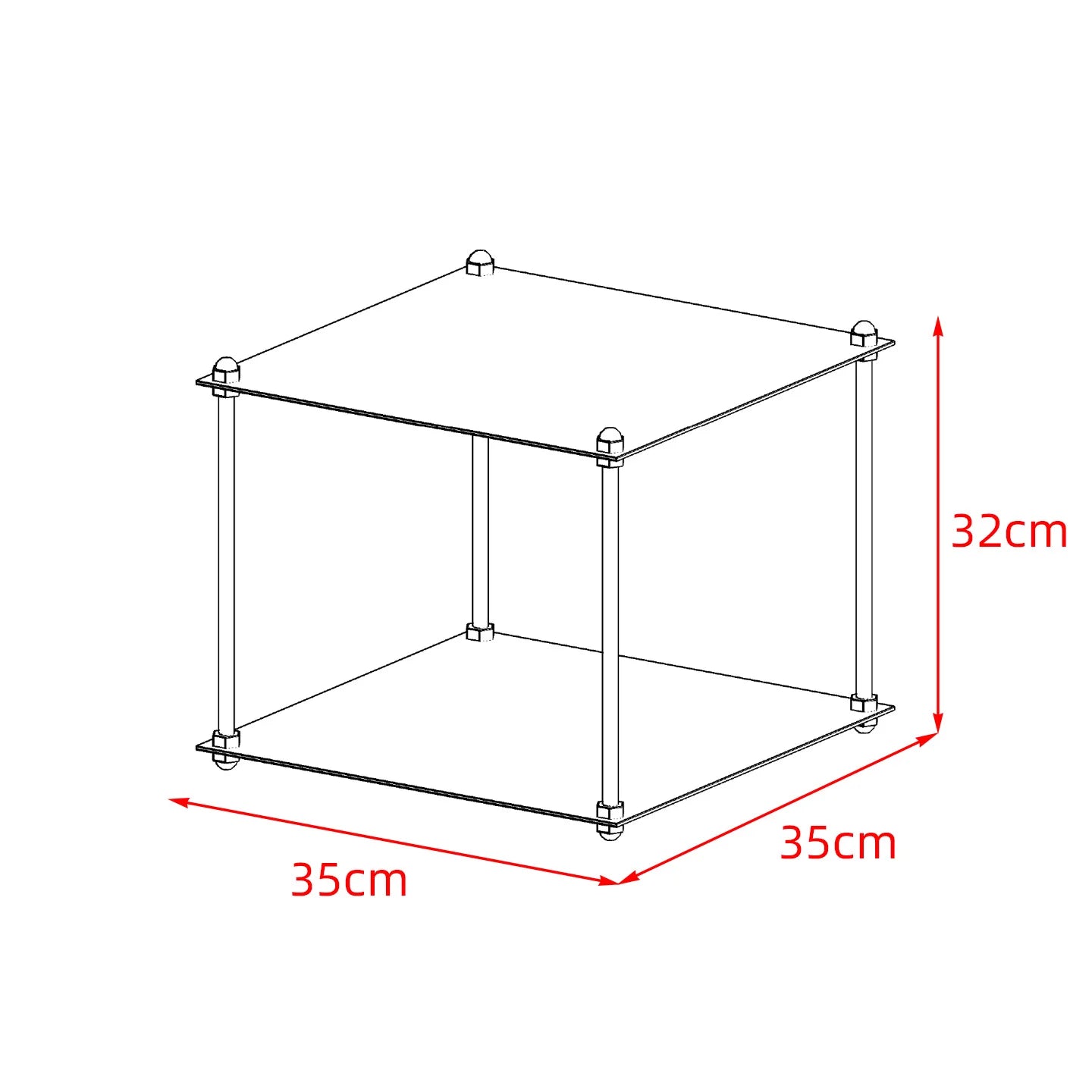 Free-Standing Metal Modular Storage Rack Stainless Steel Shelf Side Table Wall-Edge Organizer Multi-Purpose Book Storage