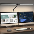 LED Desk Lamp for Home Office - 24 Watt Eye-Care Architectural Desk Lamp with Fixture, Desk Lamp with 5-Color Stepless Dimmer