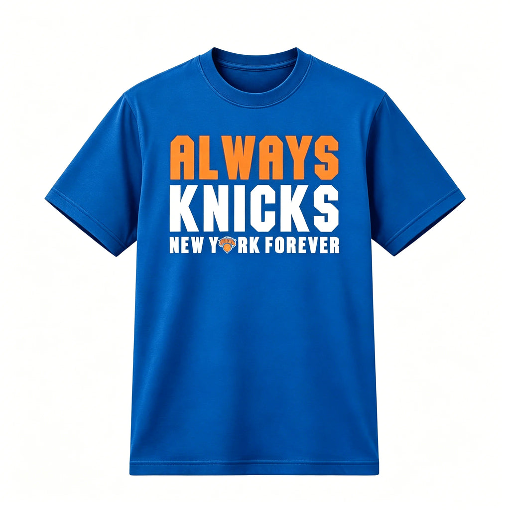 2026 New York Always Knicks Finals Fans Merch 2026 T-shirt 100%Cotton Clothing Unisex Men‘s Women's T-Shirt Y2k Streetwear Tee