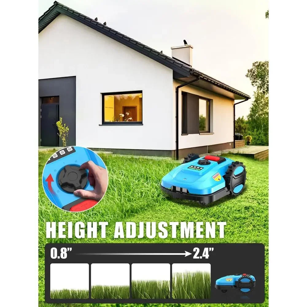 Smart 20V 4.0Ah Robotic Lawn Mower, 1/4 Acre, App & Bluetooth Controlled, Self-Charging for Small to Medium Yards