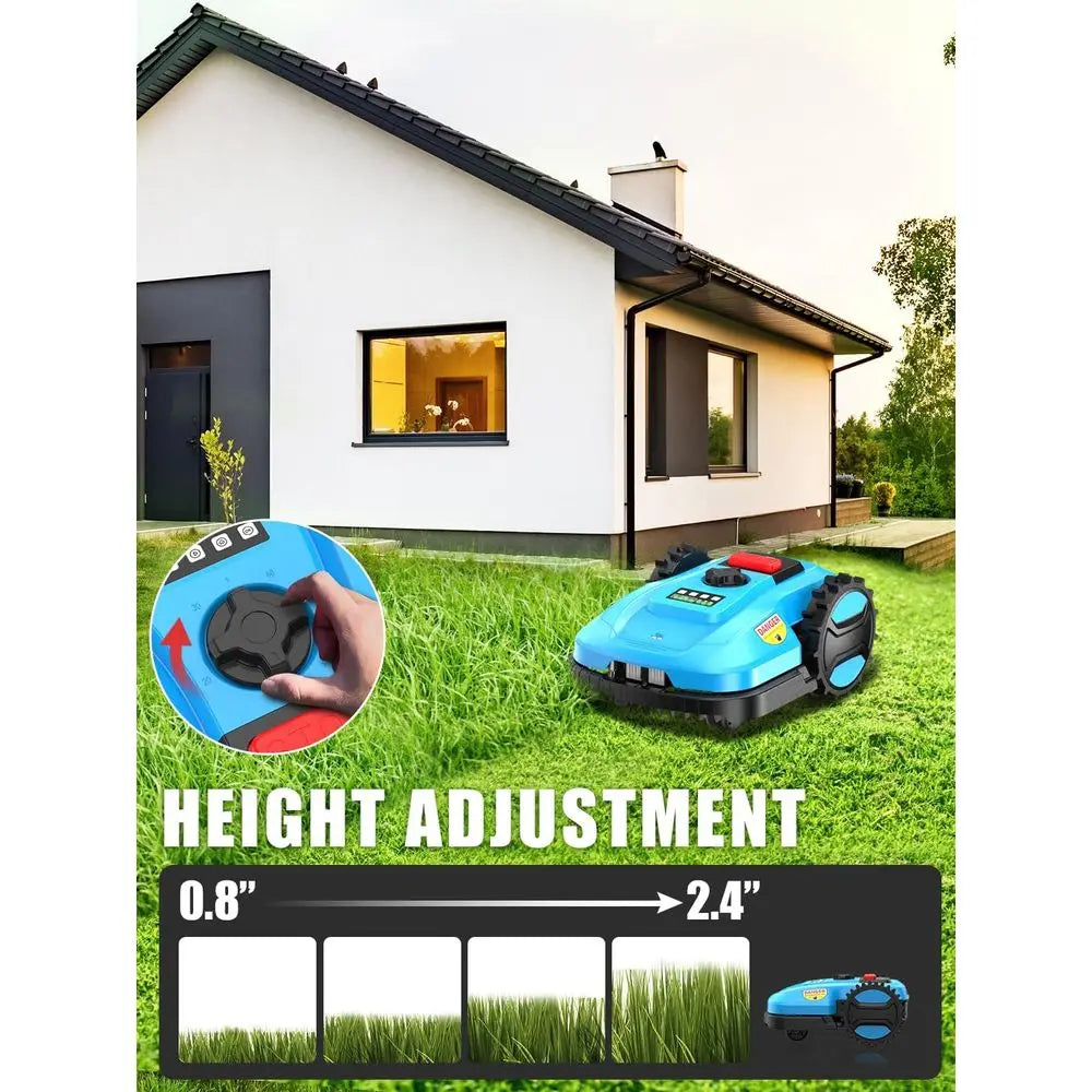 Smart 20V 4.0Ah Robotic Lawn Mower, 1/4 Acre, App & Bluetooth Controlled, Self-Charging for Small to Medium Yards
