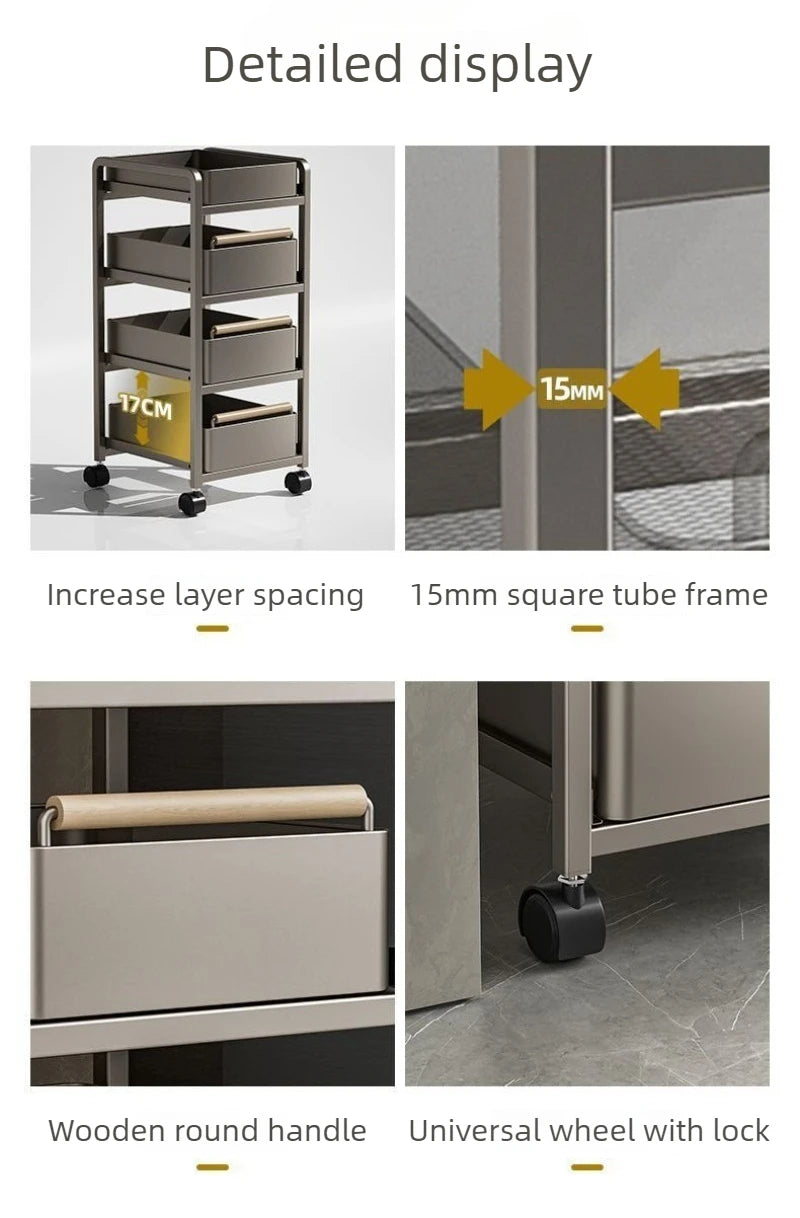 Kitchen Vegetable Storage Holders Space Saving Organizer Shelf Large Furniture Organization Stand Household Fruit Storage Rack