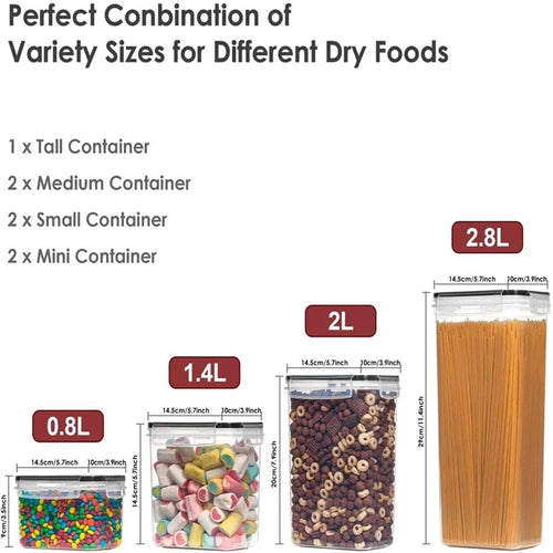 7-Piece Airtight Pantry Container Set