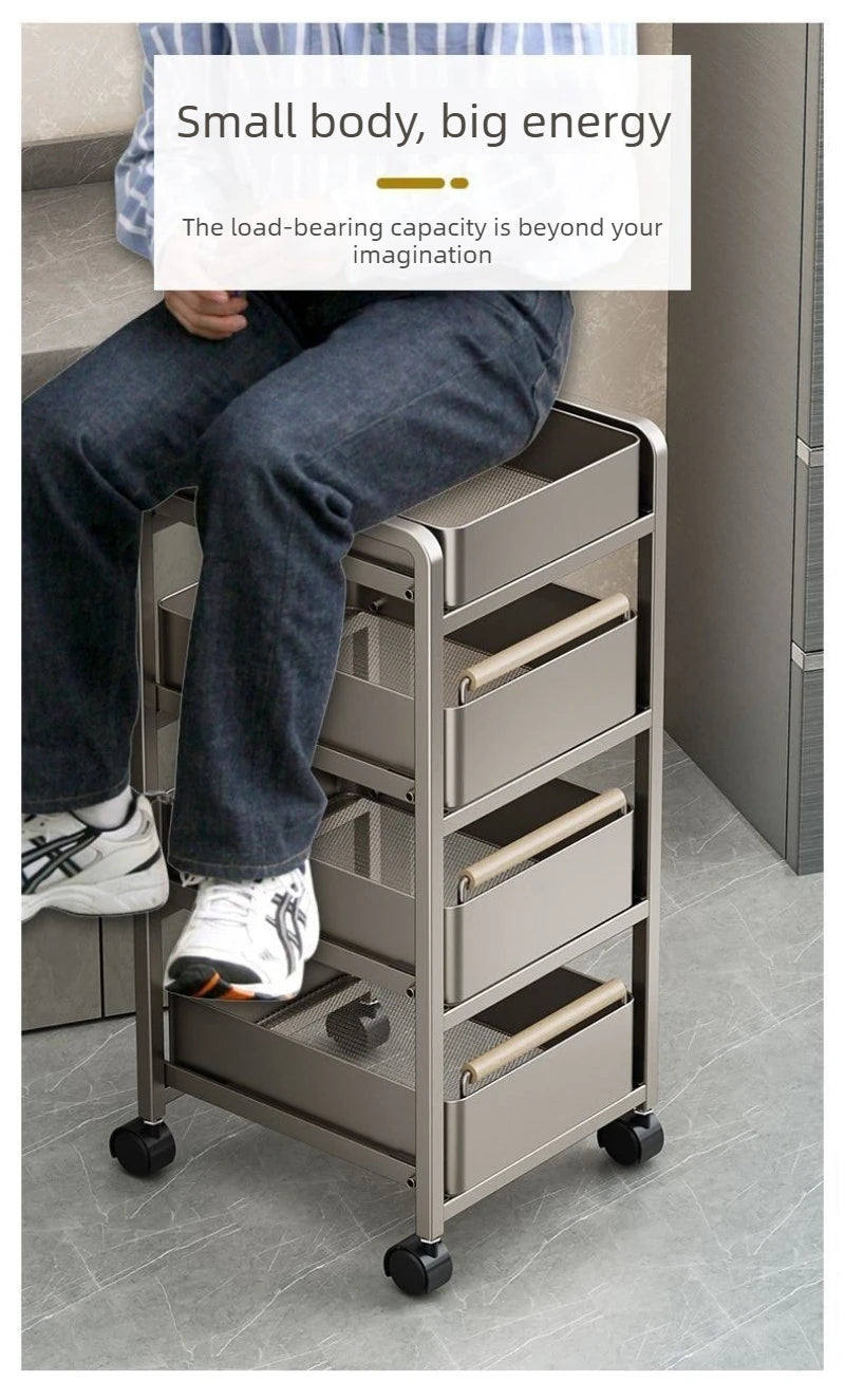 Kitchen Vegetable Storage Holders Space Saving Organizer Shelf Large Furniture Organization Stand Household Fruit Storage Rack