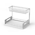 Best 2 Tier Under Sink Organizer Pull-out Sliding Cabinet Storage Basket Kitchen Bathroom Rack for Cleaning Supplies & Spices