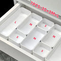 7pcs Drawer Organizer Set, Plastic Cosmetic and Skincare Storage Boxes with Dividers for Vanity, Desktop,and Drawer Organization