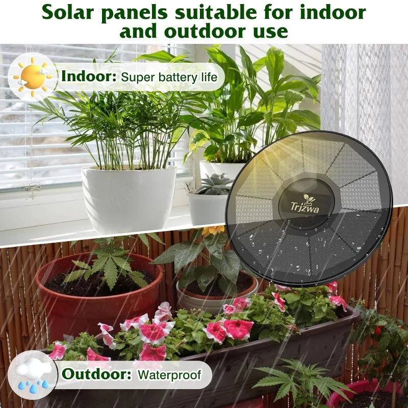 Solar Irrigation Equipment Greenhouse Irrigation Drip Irrigation Kit with 15M Hose for Potted Plants with Automatic Timer