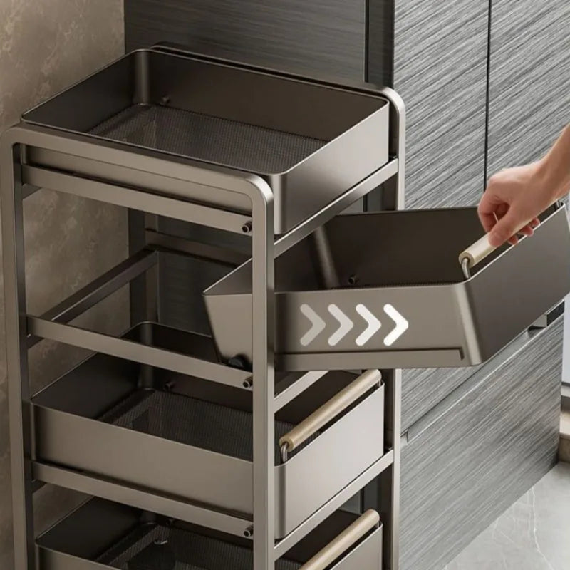 Kitchen Vegetable Storage Holders Space Saving Organizer Shelf Large Furniture Organization Stand Household Fruit Storage Rack