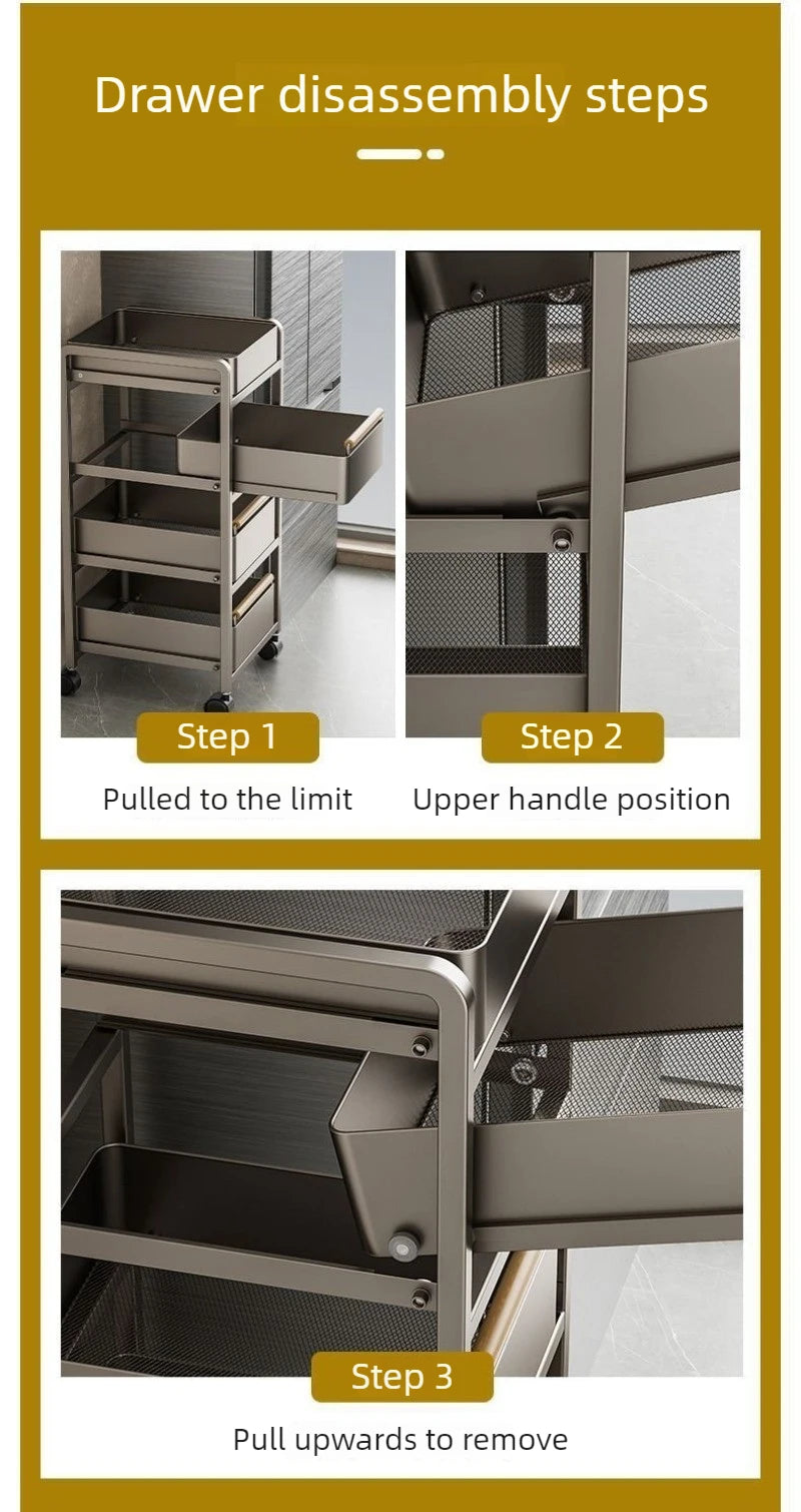 Kitchen Vegetable Storage Holders Space Saving Organizer Shelf Large Furniture Organization Stand Household Fruit Storage Rack