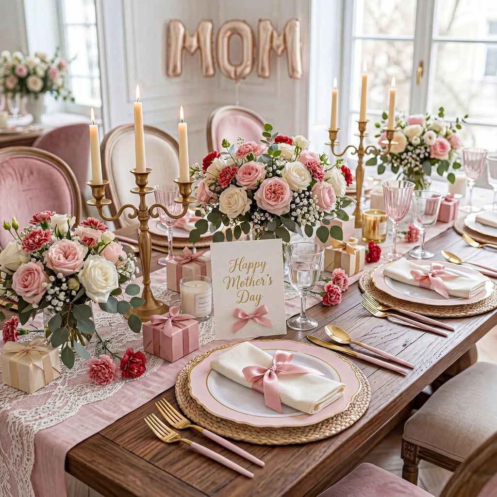 60pcs Pink Plastic Plates 10.25inch Baroque Gold Disposable Dinner Plates for Baby Shower Birthday Wedding Party Supplies