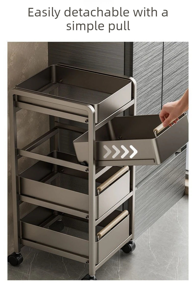 Kitchen Vegetable Storage Holders Space Saving Organizer Shelf Large Furniture Organization Stand Household Fruit Storage Rack
