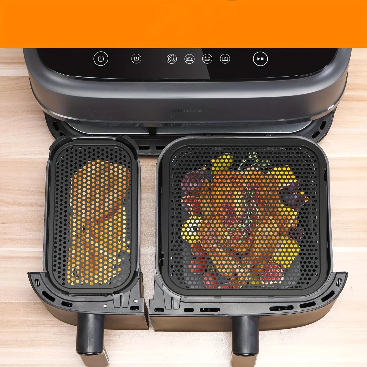 2Pcs New Air Fryer Splash Guard Philips-N350 Splash Proof Cover Mesh Screen Protector Accessories for Philips Airfryer Home Tool