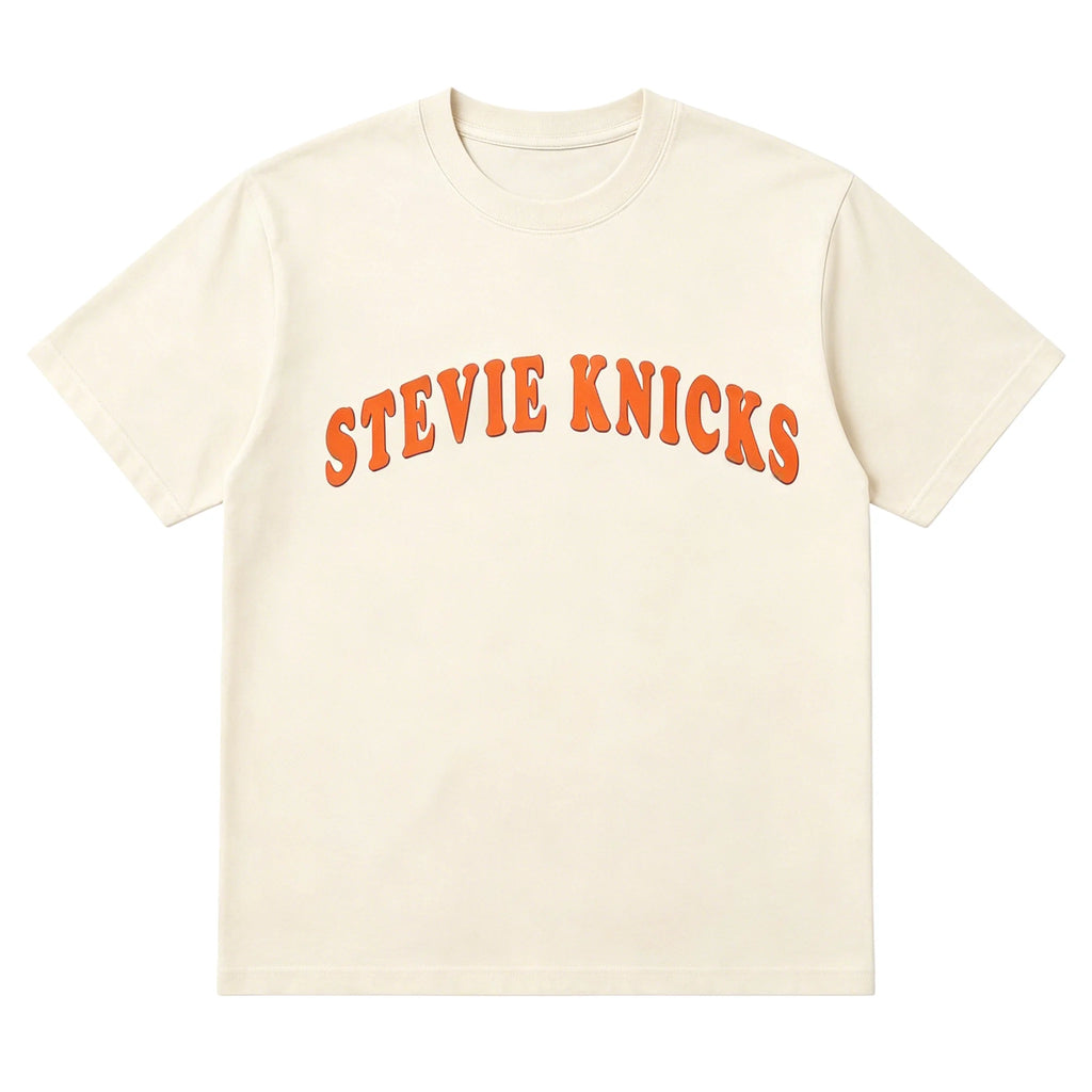 TS Same Style New York Knicks Stevie Knicks T-shirt Men Women Summer Cotton Clothing Fashion Round Neck Short Sleeved Top Unisex