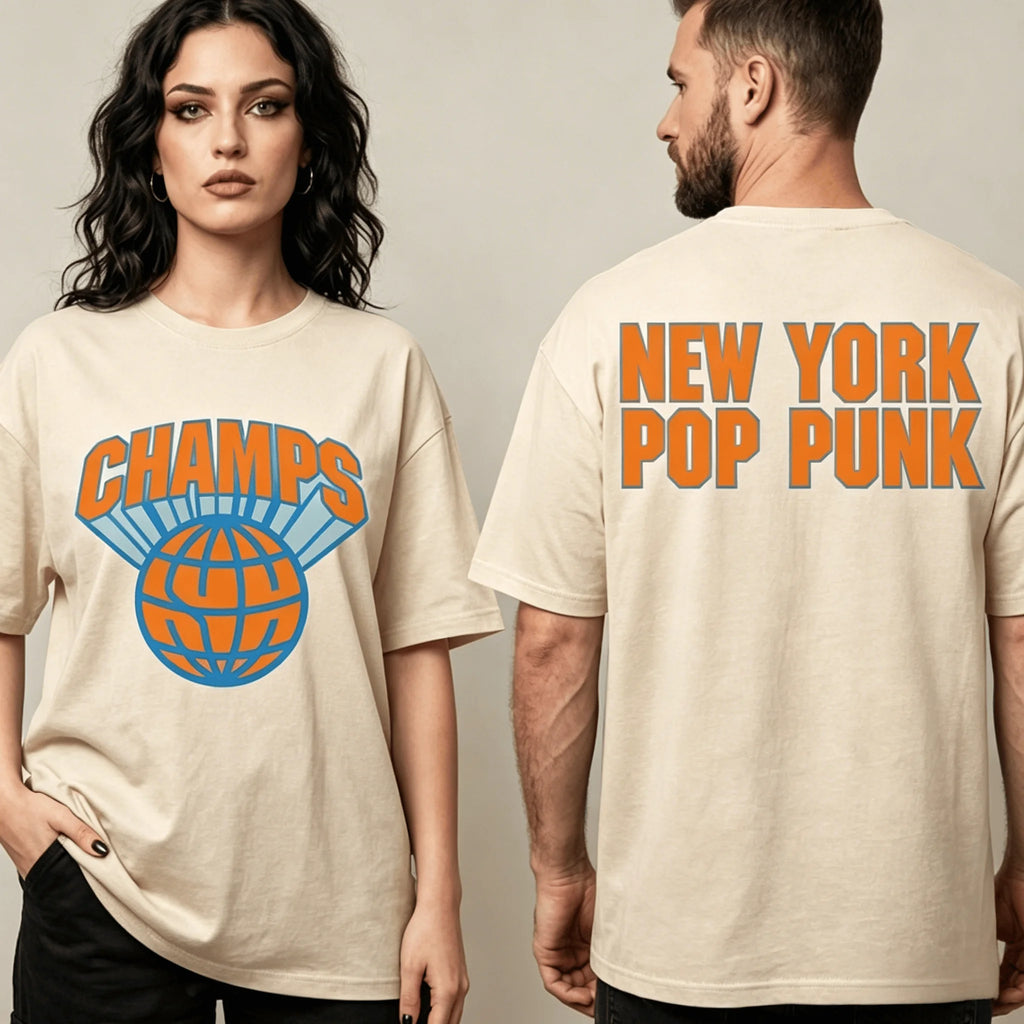 2026 New York Knicks Pop Punk Merch Summer T shirt 100%Cotton Unisex Men‘s Women's T-Shirt Fans Y2k Vintage Fashion Casual Tee