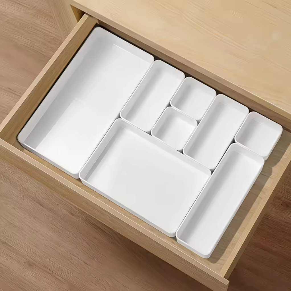 Stackable Drawer Organizer Tray Set