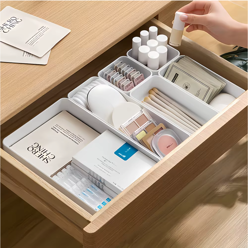 Stackable Drawer Organizer Tray Set