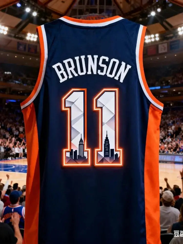 Mens Jalen Brunson 3D AI Edition Basketball Vest #11 USA Basketball Tops Youth Kids Training Breathable Oversized Tank Top