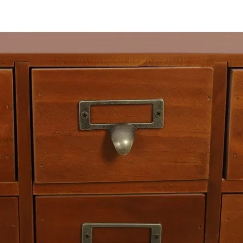 64 Drawer Storage Cabinet Pine Wood Tabletop Organizer Box for Home Office Craft Supplies Organization