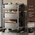 Kitchen Vegetable Storage Holders Space Saving Organizer Shelf Large Furniture Organization Stand Household Fruit Storage Rack