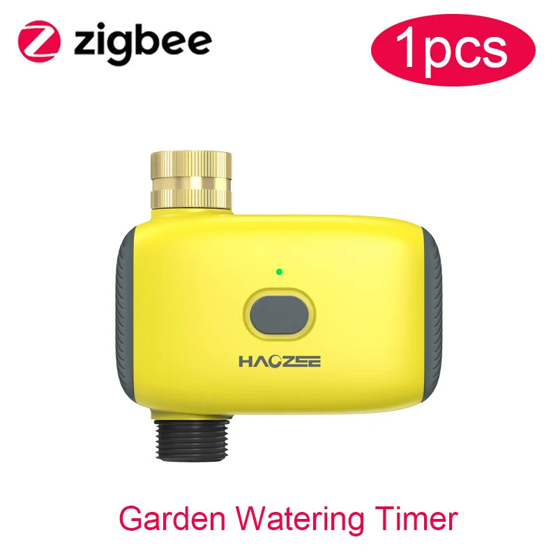 Tuya Smart Zigbee Watering Timer Sprinkler Drip Irrigation System Controller Brass Inlet Support Home Assistant Zigbee2mqtt