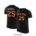 Summer Playoff New York Brunson Towns Jersey Short-sleeved City Jersey American Basketball Jersey Half-sleeved Cotton T-shirt